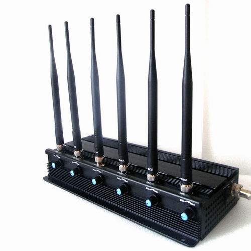 Wholesale Adjustable 6 Antenna 15W High Power WiFi,GPS,Mobile Phone Jammer