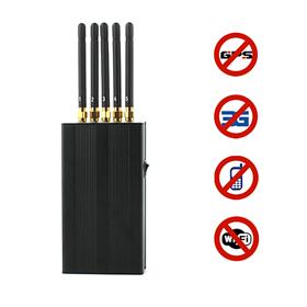 Wholesale 5 Antenna Portable Cell phone & WI-Fi & GPS L1 Jammer