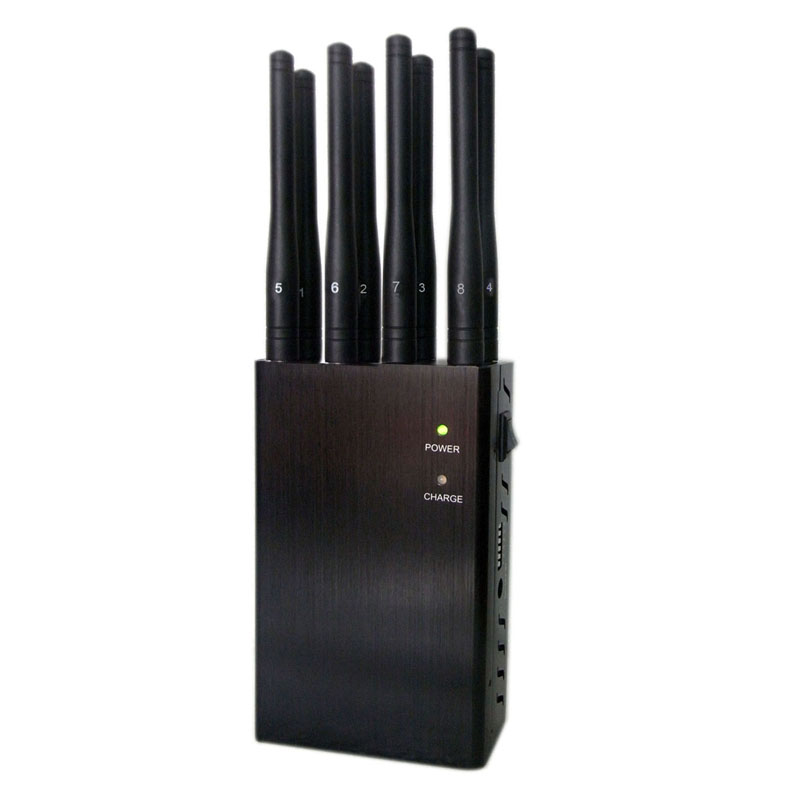 Wholesale 8 Antenna Handheld Jammers WiFi GPS and 3G 4GLTE 4GWimax Phone Signal Jammer